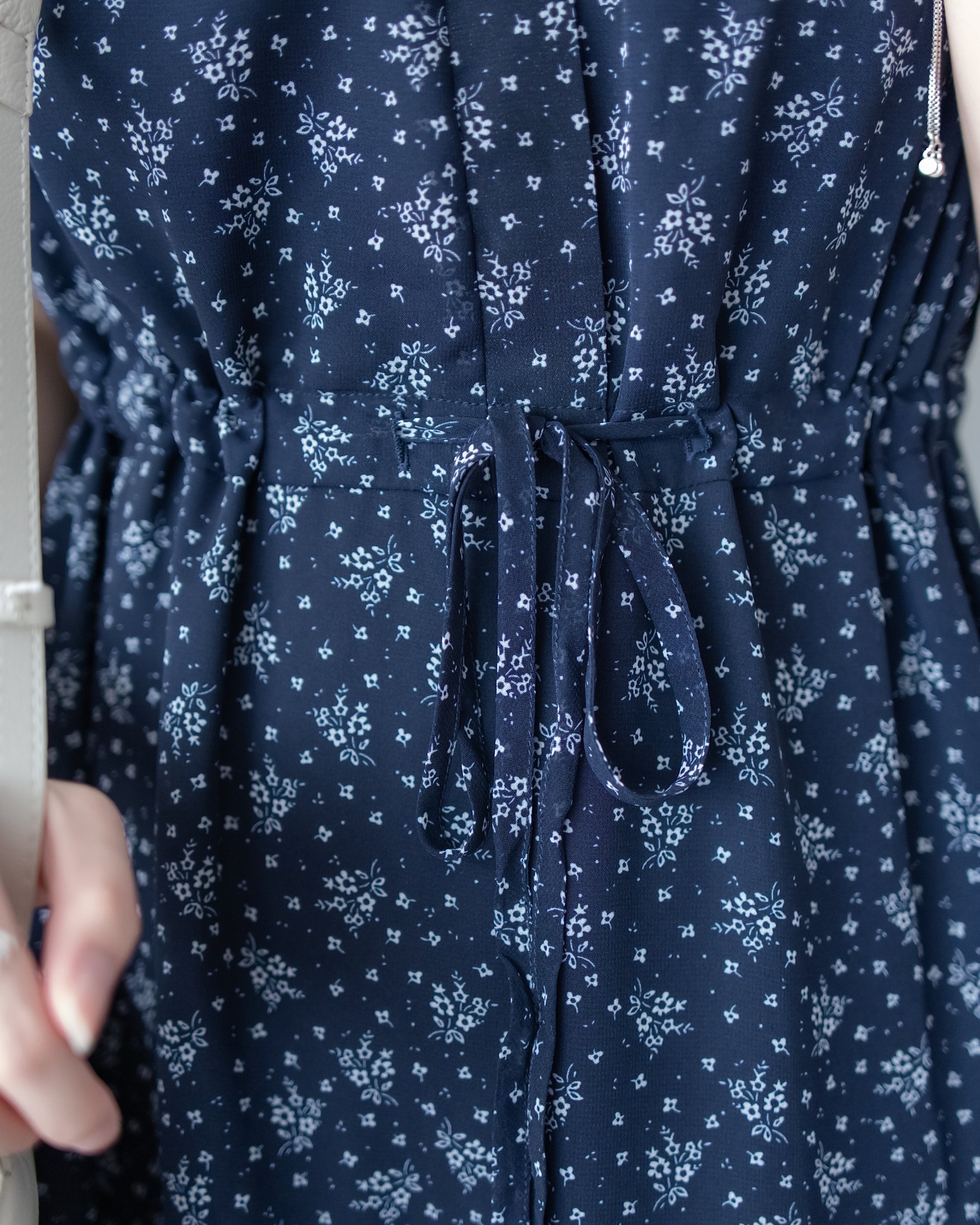 [intent label/intent製 ] Marguerite Chiffon Dress 瑪格麗特花束雪花連身裙/ DSA8005