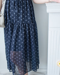 [intent label/intent製 ] Marguerite Chiffon Dress 瑪格麗特花束雪花連身裙/ DSA8005