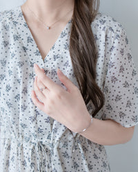 [intent label/intent製 ] Marguerite Chiffon Dress 瑪格麗特花束雪花連身裙/ DSA8005