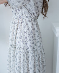 [intent label/intent製 ] Marguerite Chiffon Dress 瑪格麗特花束雪花連身裙/ DSA8005