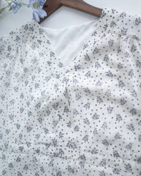 [intent label/intent製 ] Marguerite Chiffon Dress 瑪格麗特花束雪花連身裙/ DSA8005