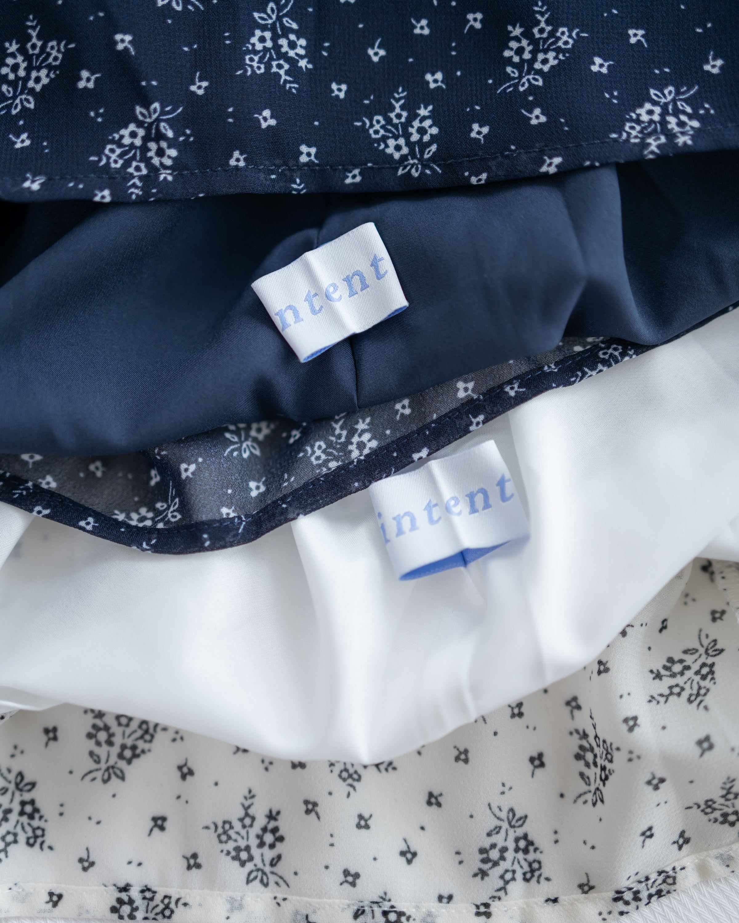 [intent label/intent製 ] Marguerite Chiffon Dress 瑪格麗特花束雪花連身裙/ DSA8005
