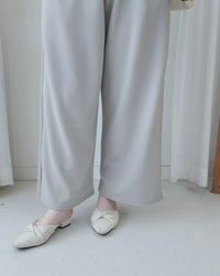 Ribbon Jumpsuit 蝴蝶調節細帶鬆弛感闊腳吊帶褲/ DS1136 (Pre-order LightKhaki)
