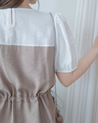 Alice Set Pants 拼色假兩件舒適精緻套裝/ SE8113