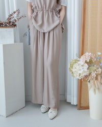 Alice Set Pants 拼色假兩件舒適精緻套裝/ SE8113