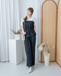 Alice Set Pants 拼色假兩件舒適精緻套裝/ SE8113