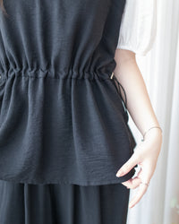 Alice Set Pants 拼色假兩件舒適精緻套裝/ SE8113