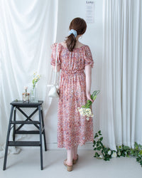 Patterned Crop Set 藝術印花短版花邊腰間套裝/ SE8115 （pre-order)