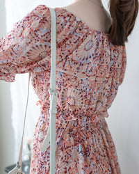 Patterned Crop Set 藝術印花短版花邊腰間套裝/ SE8115 （pre-order)