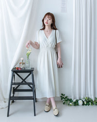 Wrap Dress 抗皺雪紡後帶傘形搖曳連身裙 / DS1144