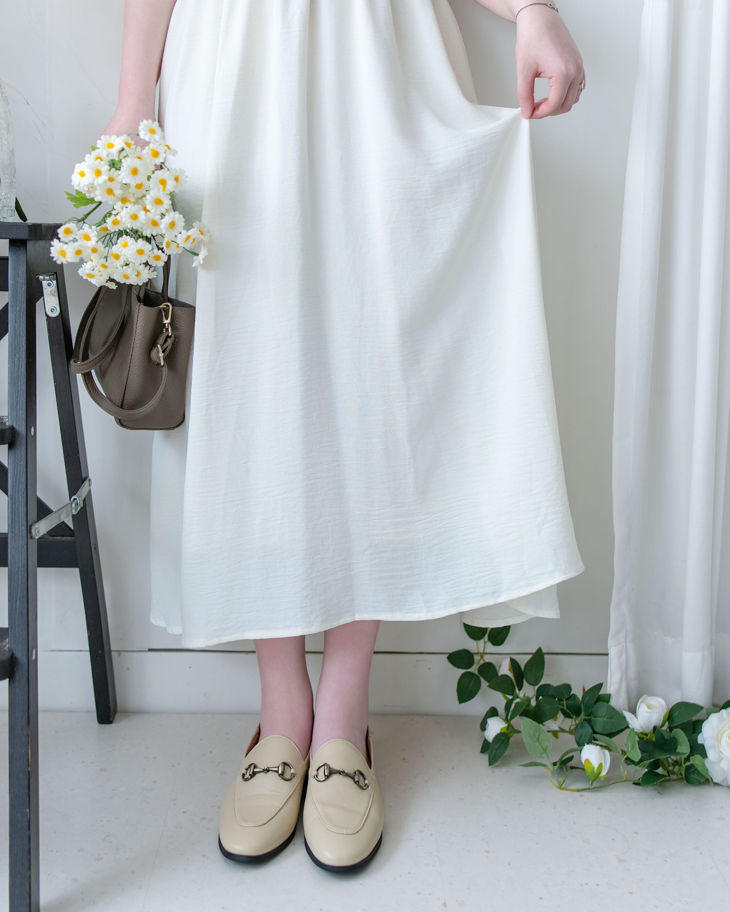 Wrap Dress 抗皺雪紡後帶傘形搖曳連身裙 / DS1144
