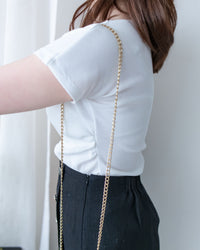 Wrap Top 柔軟彈性法式疊領舒適修身上衣/ TP9232