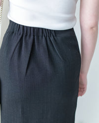 Coco Skirt 微閃十字紋前開叉知性半裙/ SK8945 (pre-order white)