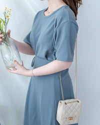 Alice Dress 隨性抗皺側綁帶連身裙/ DS1140