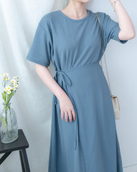Alice Dress 隨性抗皺側綁帶連身裙/ DS1140
