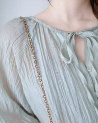 Effortless Blouse 微褶皺紗感面料空氣感上衣/ BU9147