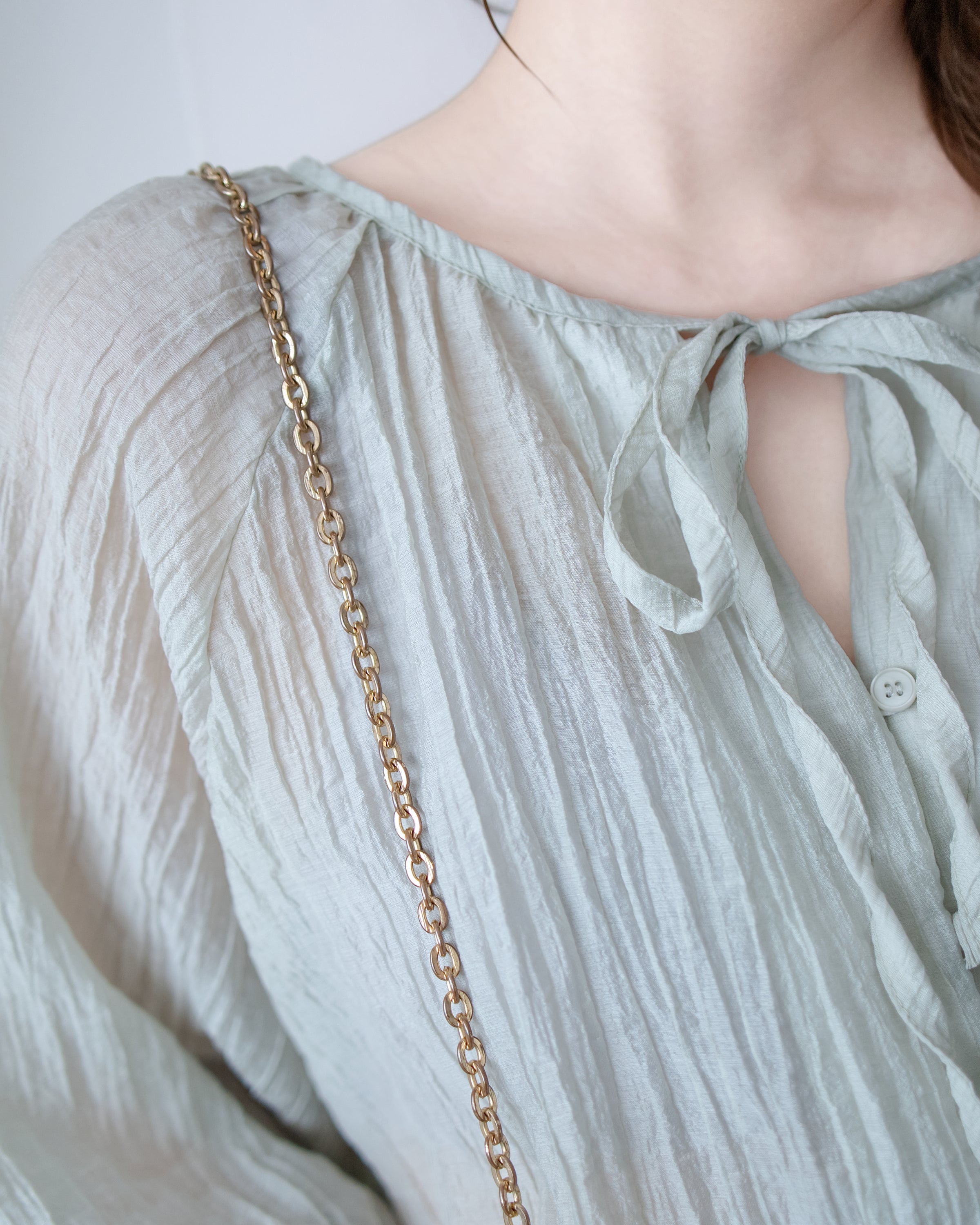 Effortless Blouse 微褶皺紗感面料空氣感上衣/ BU9147