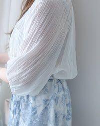 Effortless Blouse 微褶皺紗感面料空氣感上衣/ BU9147