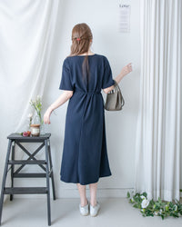 Alice Dress 隨性抗皺側綁帶連身裙/ DS1140