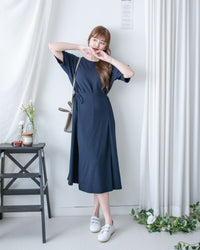 Alice Dress 隨性抗皺側綁帶連身裙/ DS1140