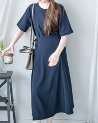 Alice Dress 隨性抗皺側綁帶連身裙/ DS1140