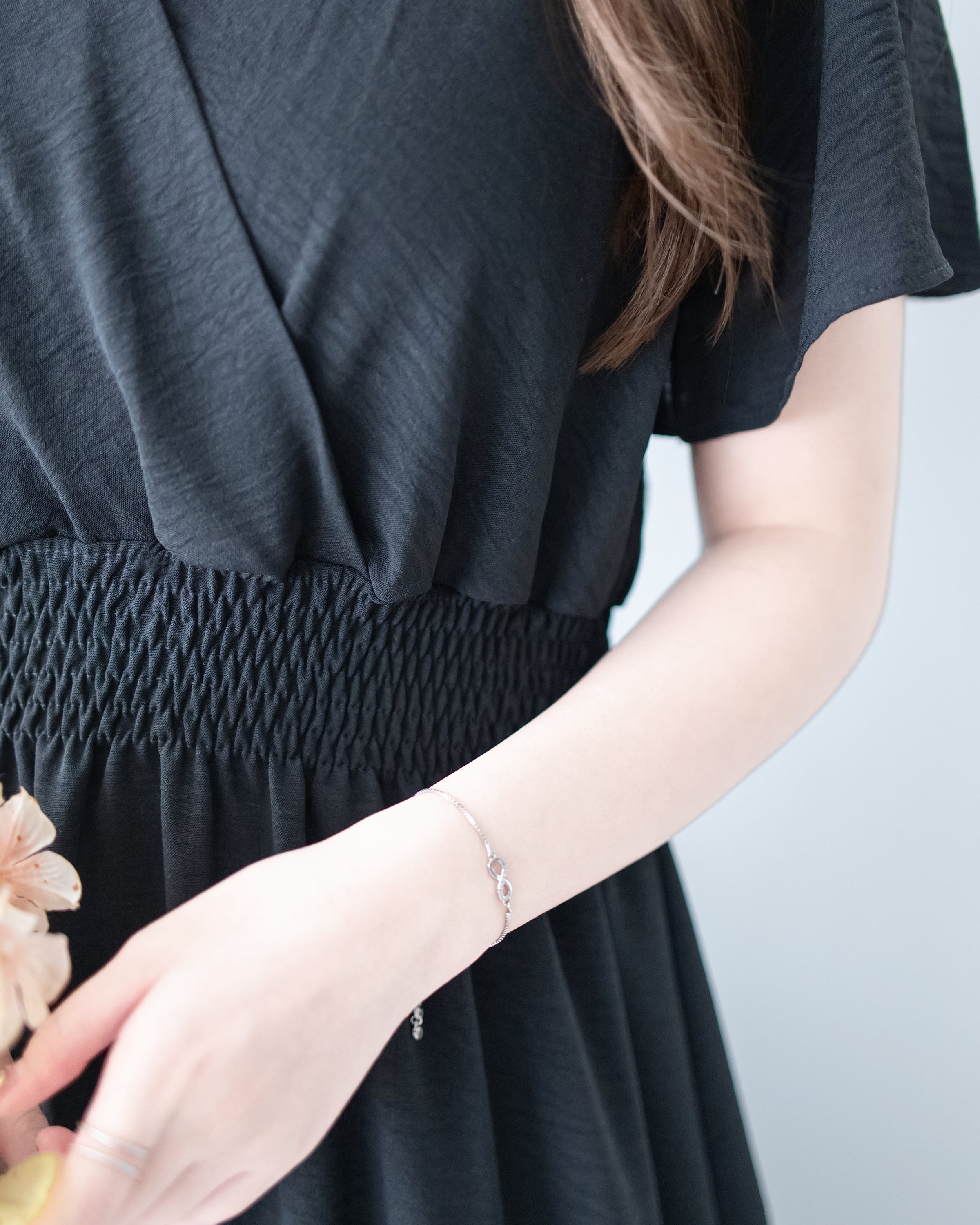 Wrap Dress 抗皺雪紡後帶傘形搖曳連身裙 / DS1144