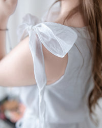 Ribbon Scarf Dress 垂墜絲帶船領輕盈浪漫連身裙/ DS1150