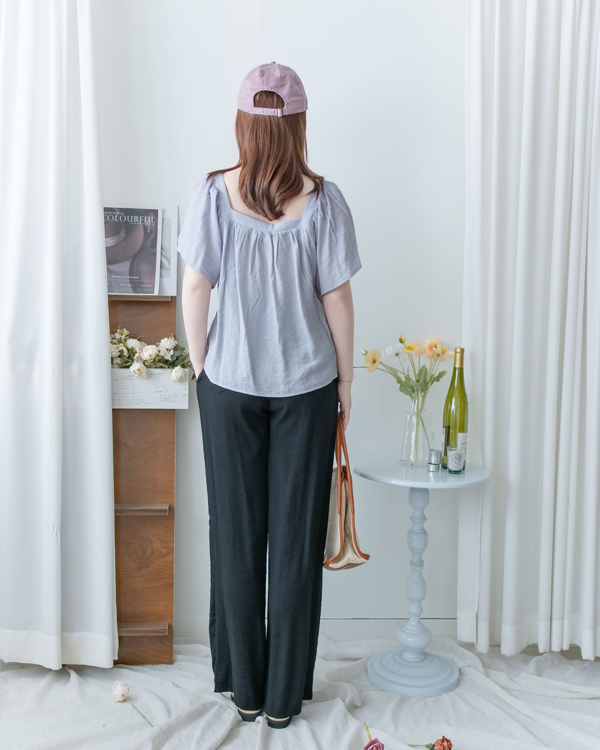 Flowy Pants 隨性雲朵裡布防皺流暢闊腳褲 /PT8481
