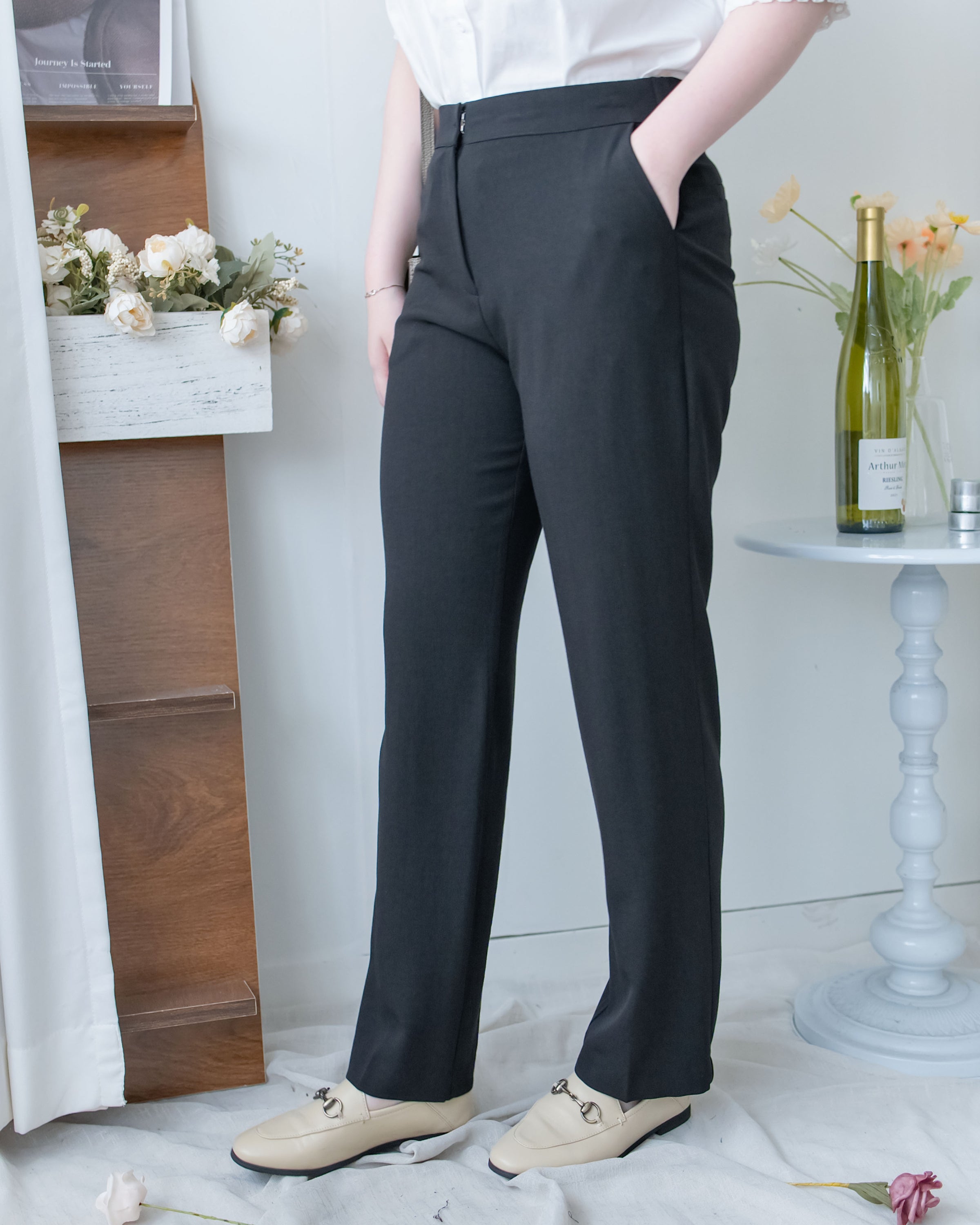 Elastic Trousers 透氣全彈性顯瘦西褲/PT8480