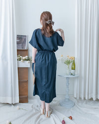Minimalist Set 簡約無袖線後開叉套裝裙/ SE8117