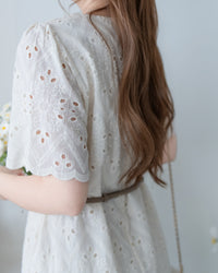 Lace Dress 精緻鏤空刺繡花邊連身裙/ DS1148