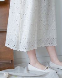 Lace Dress 精緻鏤空刺繡花邊連身裙/ DS1148