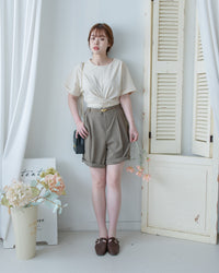 Cross Blouse 輕盈交叉帶後蝴蝶上衣/BU9150