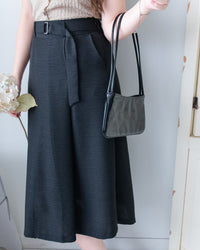 Belted Pocket Skirt 金屬扣裝飾腰帶傘形半裙/SK8947