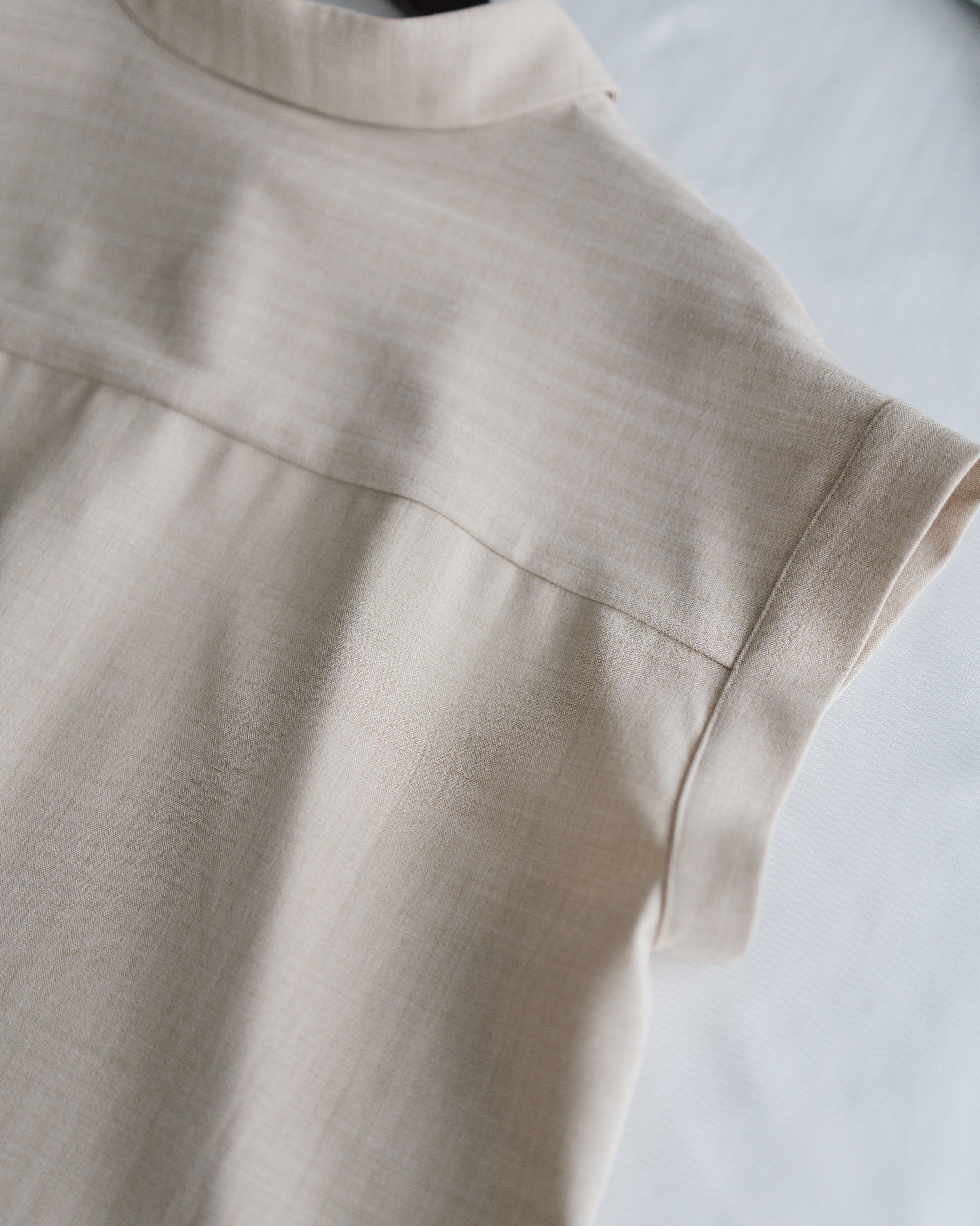 [intent label/intent製 ] Morandi Shirt Dress 十字暗紋莫蘭迪色系細領口袋連衣裙/ DSA8007