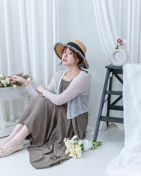 Layered Breeze Set 花邊防皺外套層次吊帶傘裙套裝/SE8119