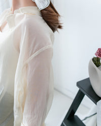 Airy Shirt 夏日微透光澤果凍感襯衫/BU9151