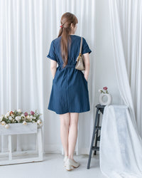 Alice Dress 隨性蝴蝶修腰口袋膝上連衣裙/DS1154
