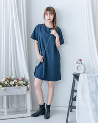 Alice Dress 隨性蝴蝶修腰口袋膝上連衣裙/DS1154