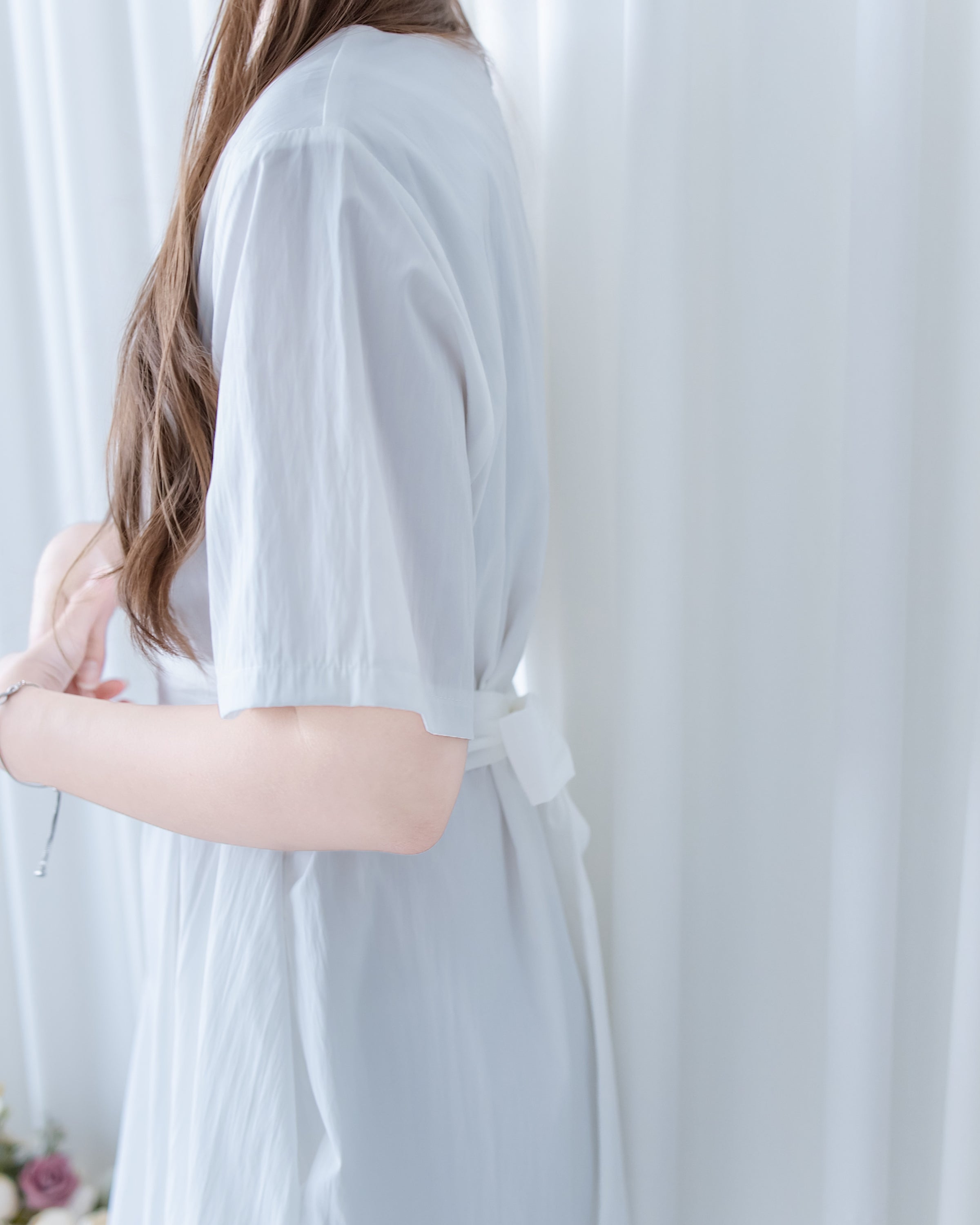Alice Dress 隨性蝴蝶修腰口袋膝上連衣裙/DS1154