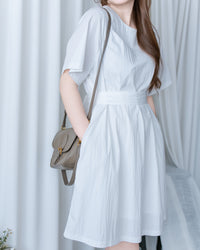 Alice Dress 隨性蝴蝶修腰口袋膝上連衣裙/DS1154