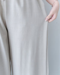 Fine Linen Pants 透氣防皺高質亞麻寬褲/PT8484