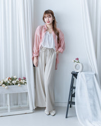 Fine Linen Pants 透氣防皺高質亞麻寬褲/PT8484