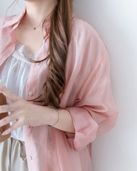 Airy Shirt 夏日微透光澤果凍感襯衫/BU9151