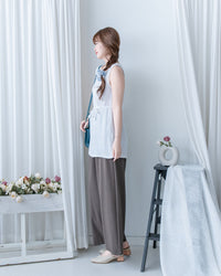 Fine Linen Pants 透氣防皺高質亞麻寬褲/PT8484