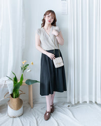 Wrap V-Neck Knit  疊領口 V 領針織小袖上衣/TP9238