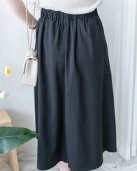 Pleated Flare Skirt 法式知性腰間設計傘裙/SK8950