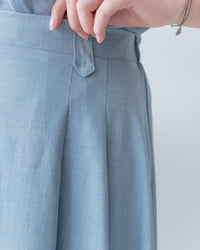 Pleated Flare Skirt 法式知性腰間設計傘裙/SK8950