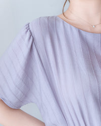 [intent label/ intent 製]  Alice Dress 前後兩穿單排鈕質感暗條紋連身裙 / DSA8010