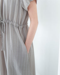 [intent label/ intent 製] Stripe Dress 法式細條親膚棉感口袋連身裙/ DSA8009